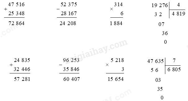 Toán lớp 3 trang 107, 108 Ôn tập về số và phép tính trong phạm vi 100 000 (tiếp theo) | Cánh diều (ảnh 2)