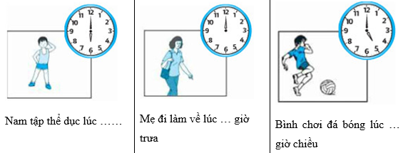 50 Bài tập về thời gian lớp 2 (có đáp án) (ảnh 5)