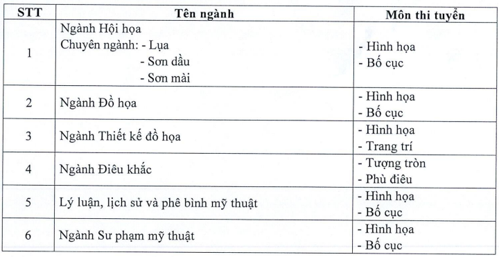 Đại học Mỹ thuật Việt Nam (MTH): Thông tin tuyển sinh, điểm chuẩn, học phí, chương trình đào tạo (2024) (ảnh 2)