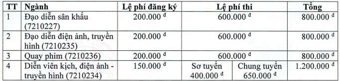 Đại học Sân khấu – Điện ảnh TP HCM (DSD): Thông tin tuyển sinh, điểm chuẩn, học phí, chương trình đào tạo (2024) (ảnh 4)