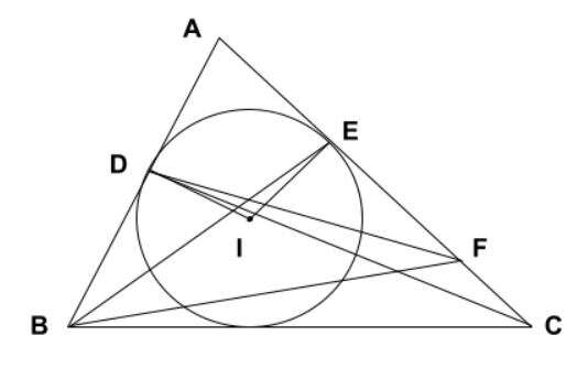 Tâm đường tròn nội tiếp tam giác: Lý thuyết và 30 bài tập vận dụng (ảnh 3)