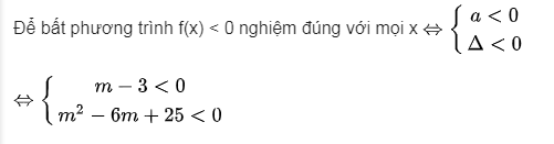 Tìm m để bất phương trình có nghiệm đúng với mọi x lớp 10 đầy đủ, chi tiết (ảnh 2)