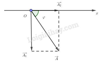 SBT Vật lí 12 Bài 5: Tổng hợp hai dao động điều hòa cùng phương, cùng tần số. Phương pháp giản đồ Fre - nen | Giải SBT Vật Lí lớp 12 (ảnh 5)
