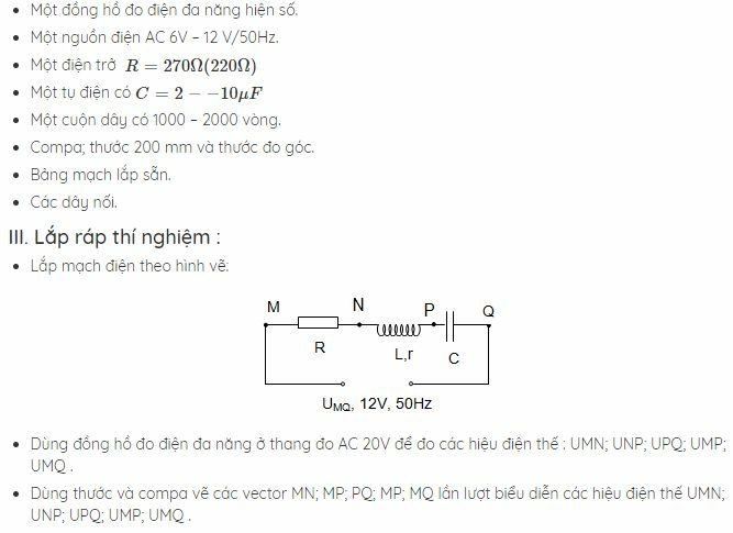 Giải Vật Lí 12 Bài 19: Thực hành: Khảo sát đoạn mạch điện xoay chiều có R, L, C mắc nối tiếp (ảnh 2)