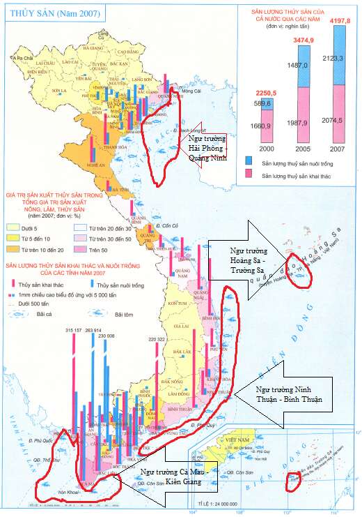 Giải Địa Lí 12 Bài 42: Vấn đề phát triển kinh tế an ninh quốc phòng ở Biển Đông và các đảo, quần đảo (ảnh 1)