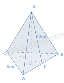 Lý thuyết Hình chóp tam giác đều (Kết nối tri thức 2023) hay, chi tiết | Lý thuyết Toán lớp 8 (ảnh 4)