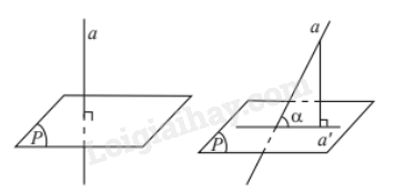 Lý thuyết Góc giữa đường thẳng và mặt phẳng. Góc nhị diện (Chân trời sáng tạo 2024) hay, chi tiết | Toán lớp 11 (ảnh 1)
