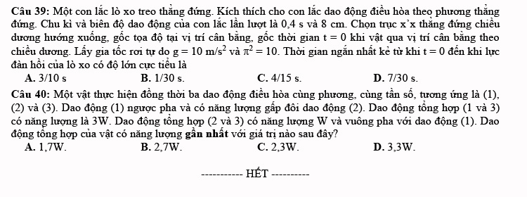 Đề thi thử THPT Quốc gia 2023 môn Vật lí trường THPT Yên Thế (Bắc Giang) (ảnh 4)