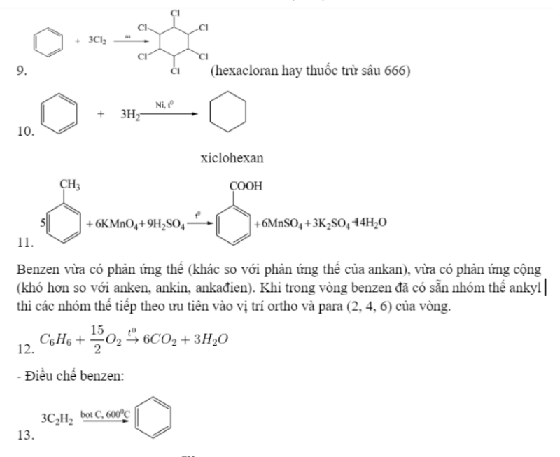 Tổng hợp các phương trình hữu cơ 11 cần nhớ (ảnh 14)