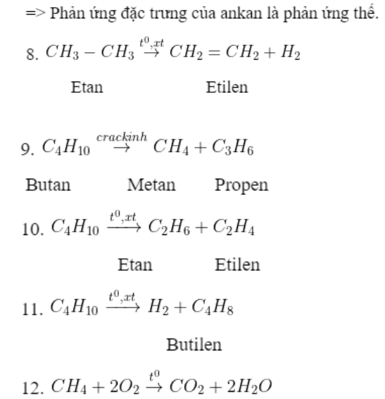 Tổng hợp các phương trình hữu cơ 11 cần nhớ (ảnh 2)