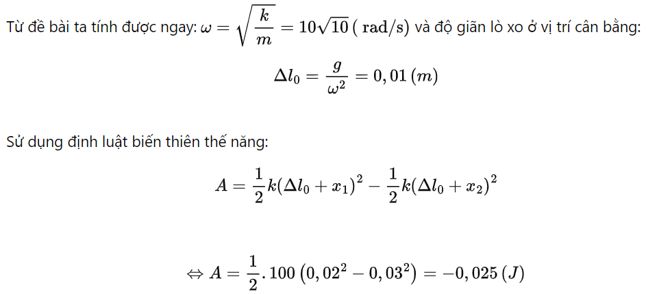 Công thức tính công của lực đàn hồi 2024 mới nhất (ảnh 6)