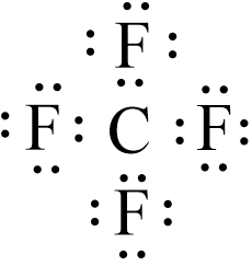Công thức Lewis của CF4 theo chương trình mới, đầy đủ nhất (ảnh 1)