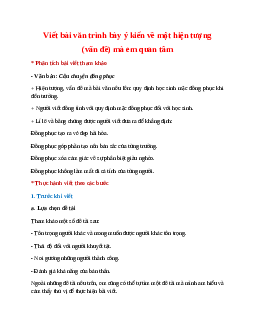 Soạn bài Viết bài văn trình bày ý kiến về một hiện tượng (vấn đề) mà em quan tâm – hay nhất Kết nối tri thức