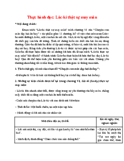Soạn bài Thực hành đọc: Lắc-ki thật sự may mắn – hay nhất Kết nối tri thức