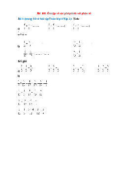 Tính: 2/5 + 1/5, 1/5 + 2/5, 3/5 - 2/5, 3/5 - 1/5
