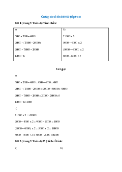 Toán lớp 4 trang 5 Ôn tập các số đến 100 000 (tiếp theo)