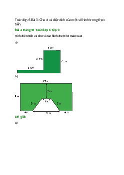 Bài 2 trang 91 Toán 6 Tập 1 | Chân trời sáng tạo Giải toán lớp 6