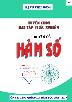 Tuyển chọn bài tập trắc nghiệm Chuyên đề Hàm số