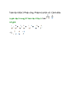 Luyện tập 3 trang 37 Toán 6 Tập 2 | Cánh diều Giải toán lớp 6