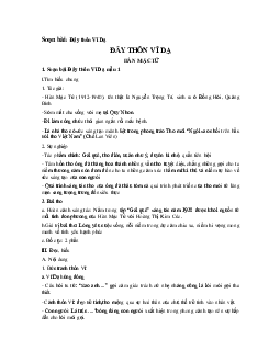 Soạn bài Đây thôn Vĩ Dạ - ngắn nhất Soạn văn 11