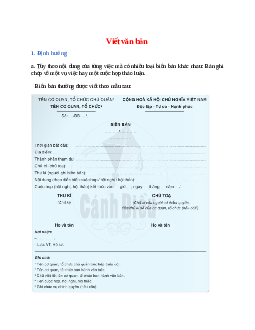 Soạn bài Viết văn bản – ngắn nhất Cánh diều