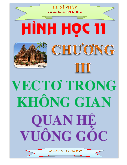 Chuyên đề vectơ trong không gian, quan hệ vuông góc – bản 1