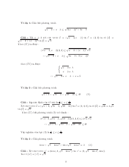 Giải phương trình – bất phương trình bằng phương pháp Vector