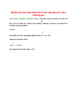 Thực hành 1 trang 21 Toán 6 Tập 2 | Chân trời sáng tạo Giải toán lớp 6