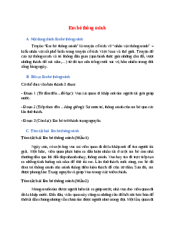 Nội dung chính bài Em bé thông minh hay, chính xác nhất