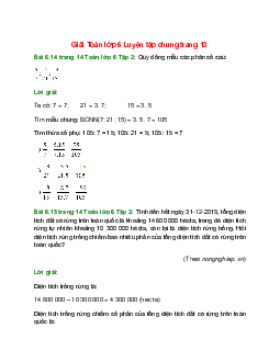 Giải SGK Toán lớp 6 (Kết nối tri thức) Luyện tập chung trang 13