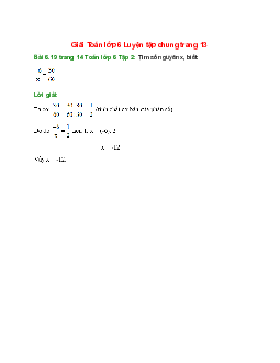 Bài 6.19 trang 14 Toán 6 Tập 2 | Kết nối tri thức Giải toán lớp 6