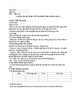 Giáo án Ngữ văn 10 tập 1 bài Ca dao than thân, yêu thương tình nghĩa (Tiết 2) mới nhất