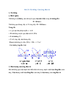 Lý thuyết Từ thông. Cảm ứng điện từ (mới 2023 + 16 câu trắc nghiệm) hay, chi tiết – Vật Lí 11