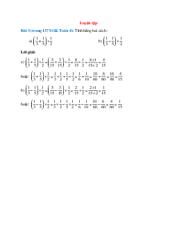 Tính bằng hai cách :(1/3+1/5)x1/2