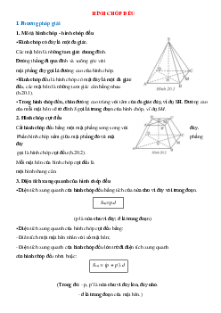 Hình chóp đều - Hình học toán 8