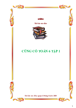 Chuyên đề: Củng cố Toán 6 - tập 1