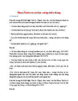 Soạn bài Phạm Tuyên và ca khúc mừng chiến thắng – ngắn nhất Cánh diều