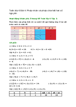 Hoạt động khám phá 5 trang 68 Toán 6 Tập 1 | Chân trời sáng tạo Giải toán lớp 6