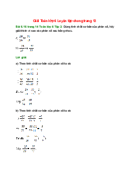 Bài 6.16 trang 14 Toán 6 Tập 2 | Kết nối tri thức Giải toán lớp 6