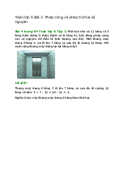 Bài 4 trang 64 Toán 6 Tập 1 | Chân trời sáng tạo Giải toán lớp 6