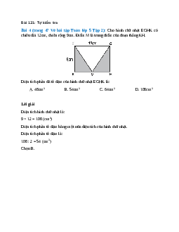 Cho hình chữ nhật EGHK có chiều dài 12cm, chiều rộng 9cm. Điểm M là trung điểm của đoạn thẳng KH