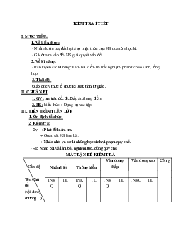 Giáo án Sinh học 12 Ôn tập giữa học kì 1 (tiếp theo) mới nhất - CV5555