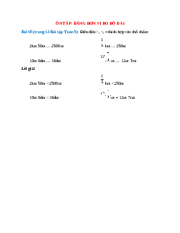 Điền dấu >, <, = thích hợp vào chỗ chấm: 2km 50m … 2500 m