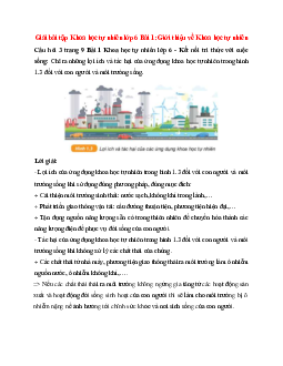 Chỉ ra những lợi ích và tác hại của ứng dụng khoa học tự nhiên trong hình 1.3