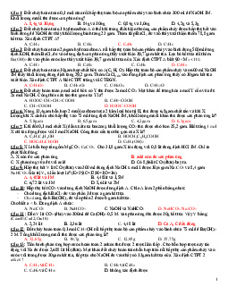 Trắc nghiệm CO2 tác dụng với dung dịch kiềm có đáp án