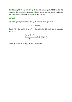 Bài 2 trang 106 Toán 6 Tập 1 | Cánh diều Giải toán lớp 6