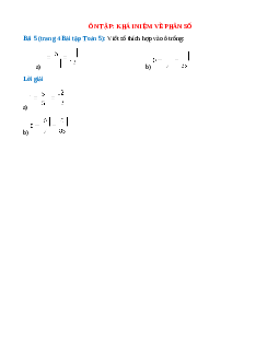 Viết số thích hợp vào ô trống: 1 = 5/... = .../12