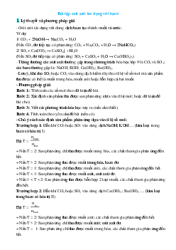 50 Bài tập Oxit axit tác dụng với bazơ (có đáp án)- Hoá học 9