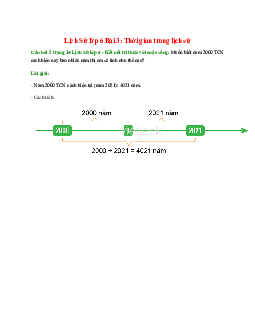 Muốn biết năm 2000 TCN cách hiện nay bao nhiêu năm thì em sẽ tính như thế nào
