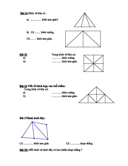 Bài tập về Hình tam giác phần 2 có đáp án, chọn lọc